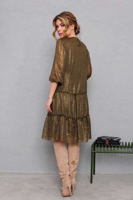 Платье AMORI 9824 хаки  фото 4
