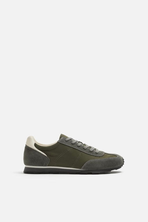 RETRO LEATHER TRAINERS - Zara фото 3