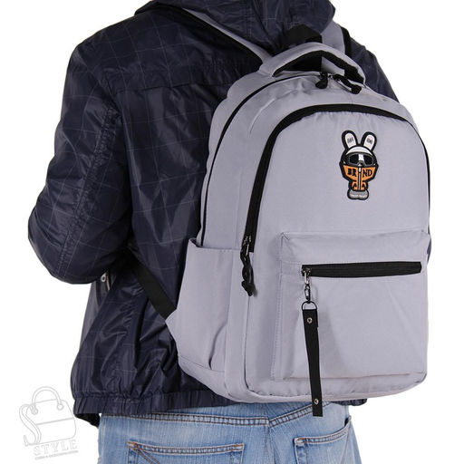 Рюкзак мужской текстильный 1866P l.gray Sikale - S-style фото 2