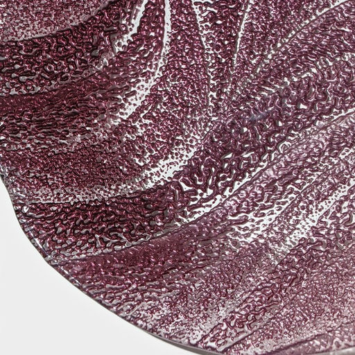 Тарелка «Драхна», d=21 см, стекло, бордовая