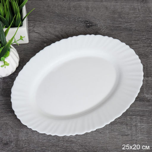 Блюдо овальное 250 мм / WQH100 (white) /уп 48/