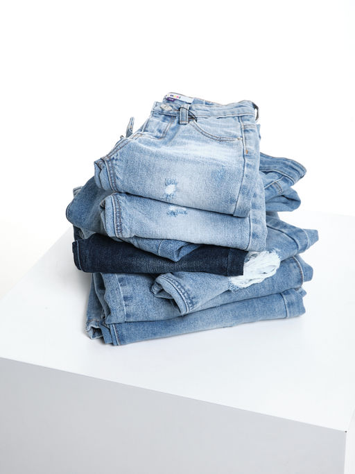 Джинсы голубые для девочки 33-1051 голубой - Mini maxi фото 23