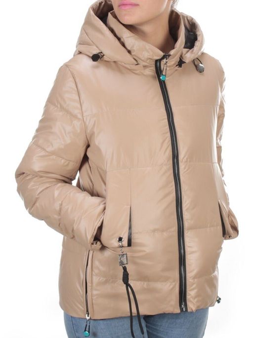 8268 BEIGE Куртка демисезонная женская BAOFANI (100 гр. синтепон)