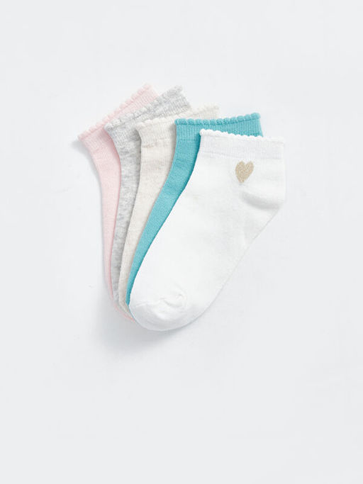 Desenli K?z ?ocuk Patik ?orap 5li - Waikiki фото 5