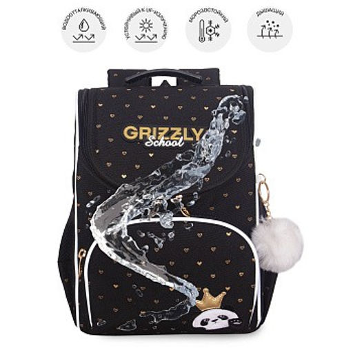 RAm-684-10 Рюкзак школьный с обвесом и мешком для обуви - Grizzly фото 23