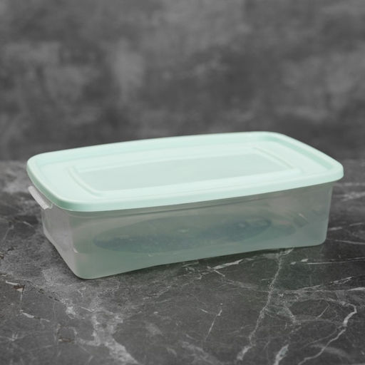 Цена за 2 шт. Контейнер пищевой Полимербыт «Каскад», 700 мл, пластик, прозрачный, крышка МИКС