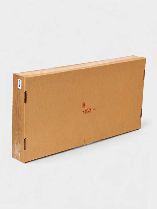 Плетёная корзина для белья с крышкой "Лён" 100л 43×32×80см, цвет белый