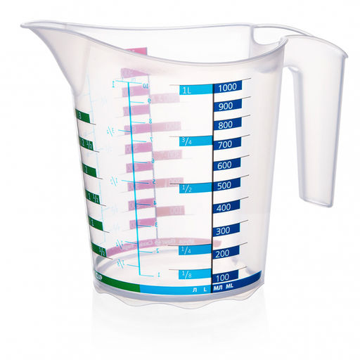 Кружка мерная 1 л "Домино" арт. ЭЛ315 ЭЛЬФ