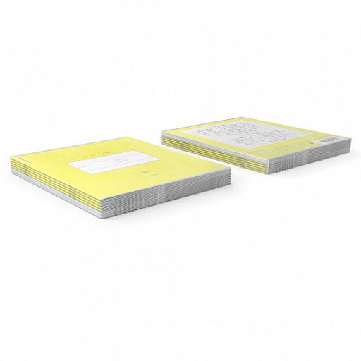 Цена за 200 шт. Тетрадь школьная ученическая ErichKrause Классика Bright желтая, 18 листов, линейка (в плёнке по 10 шт.)  фото 46