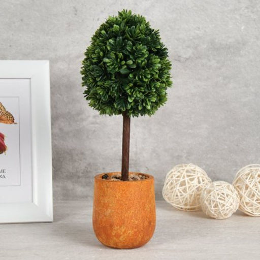 Цветочная композиция Зелень самшит 33 см / 9090-8 /уп 12/ - Галеонтрейд фото 2