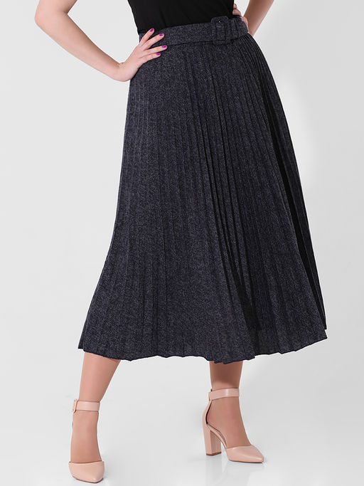 Юбка плиссе больших размеров длинная женская