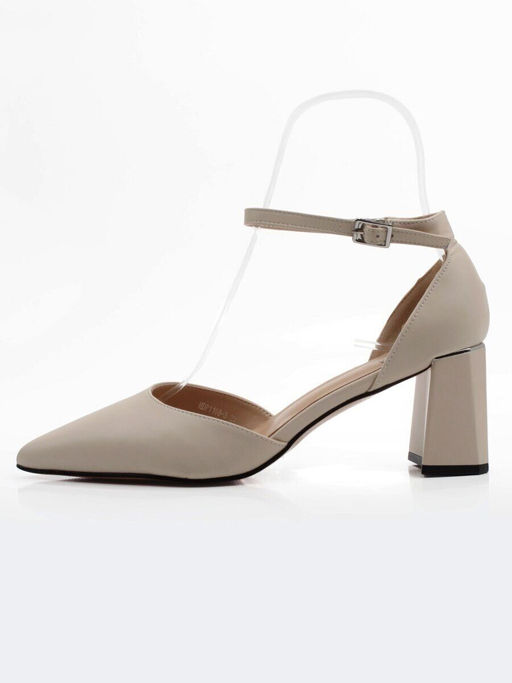 06-HDP1168-9 GRAY/BEIGE Туфли летние женские (натуральная кожа)