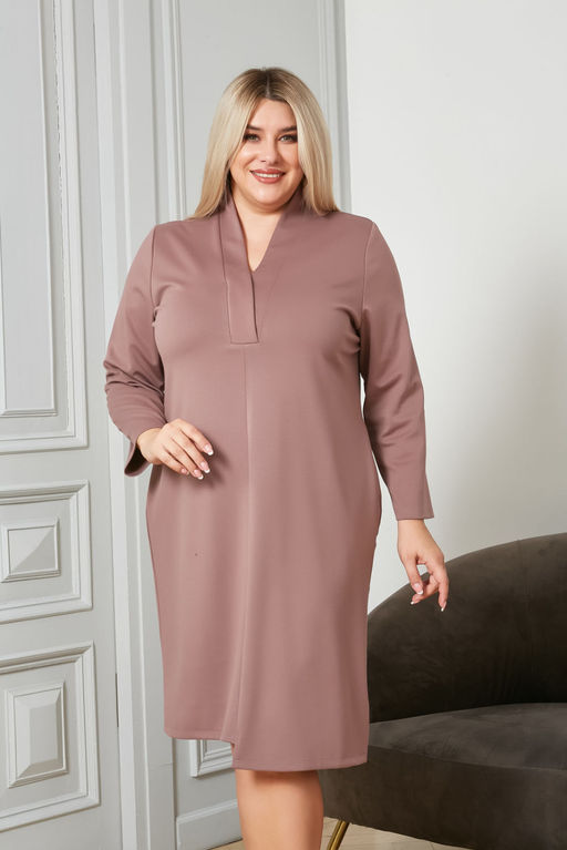 Платье Luxury Moda 1255 коричнево-розовый