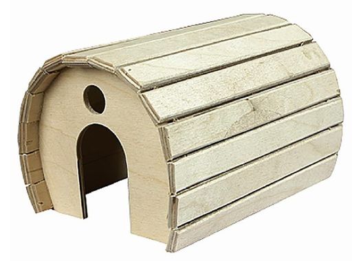 Домик д/грызунов Дарэлл деревянный полукруглый 15*12*h10см,8550, 29 .