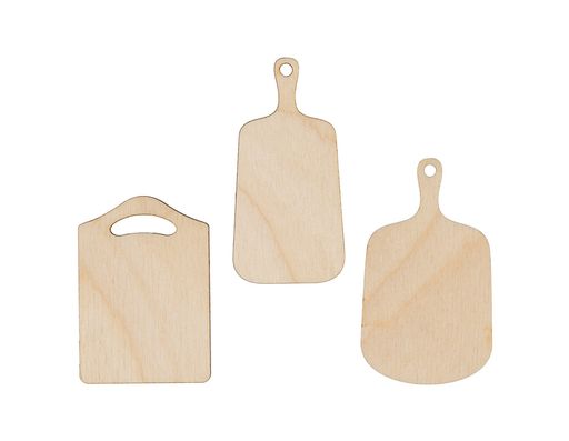 Заготовка для декорирования Mr. Carving ВД-888 Мини-набор фанера 0.3 см Досочки №1 (5-6см) 3шт фото 2