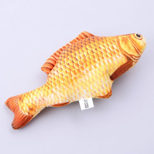 Игрушка для кошек с мятой Сазан из текстиля, 20 см - Пушистое счастье фото 2