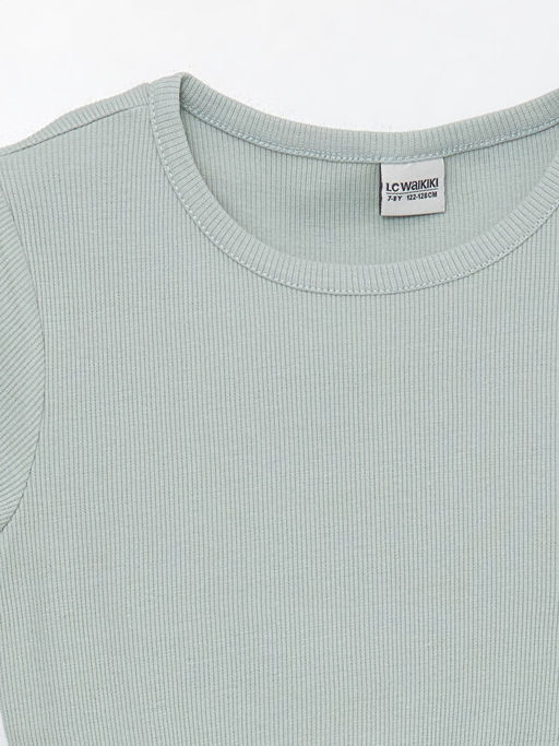 Bisiklet Yaka K?sa Kollu K?z ?ocuk Elbise - Waikiki фото 3