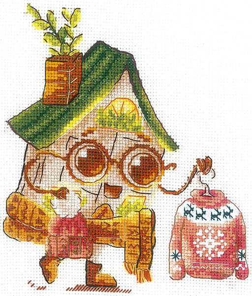 Набор для вышивания Сделай своими руками Д-30 Домик. Модник 13 х 15 см