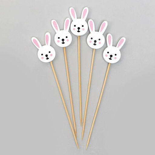 Шпажки Зайка, в наборе 12 штук - Страна карнавалия фото 2