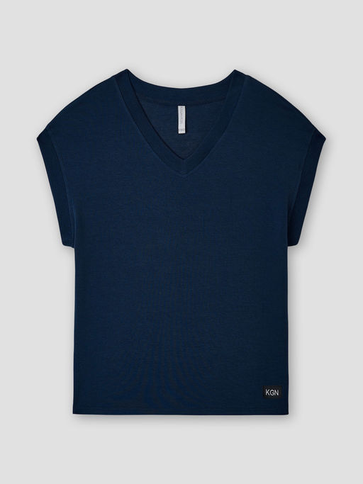 Темно-синий жилет