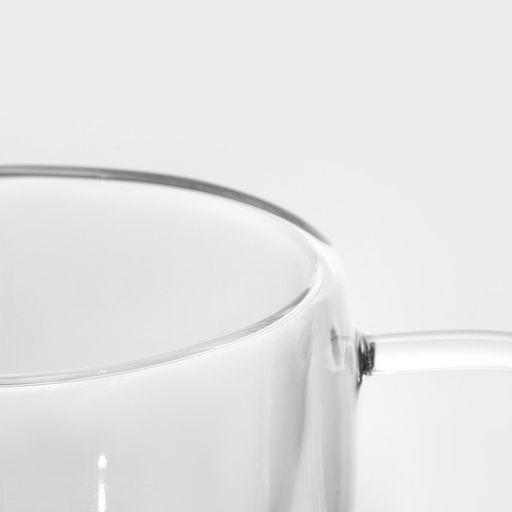 Кружка с двойными стенками Magistro «Дуо. Coffee», 200 мл, стекло, прозрачная