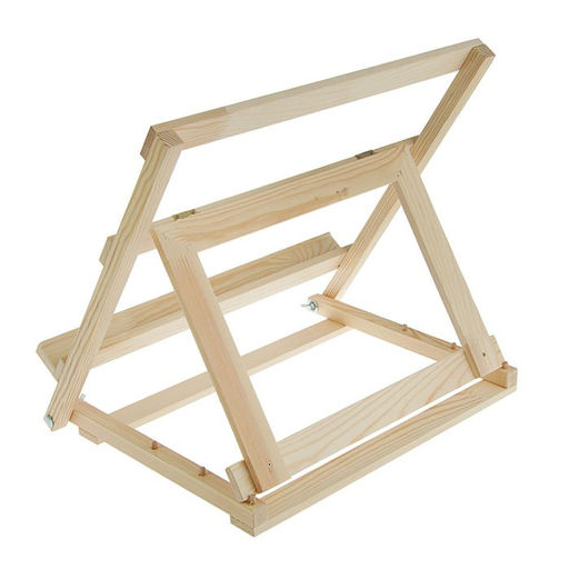 Мольберт настольный, каркасный, складной, 450×330×440 мм, А3 до А2 формата, неокрашенное дерево, Calligrata