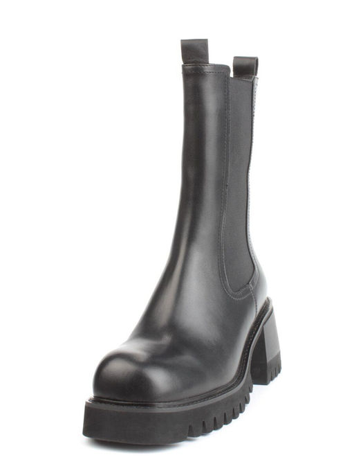 01-GZ6115-X81 BLACK Ботильоны демисезонные женские (натуральная кожа, байка) - Фабричный китай фото 6