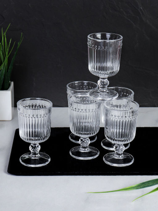 Рюмка 6 штук 80 мл на ножке прямая / F207-1A /уп 24/ - Галеонтрейд фото 7