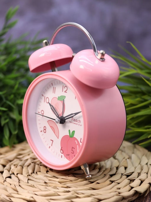 Часы-будильник Peach, pink