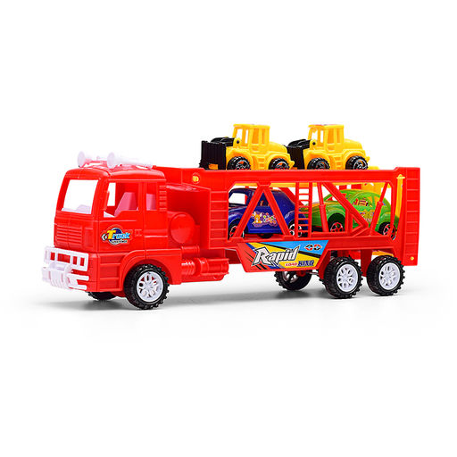 Автовоз с экскаватором, под колпаком