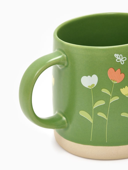 Кружка керамическая Полевые цветы, 360 мл, ручная работа