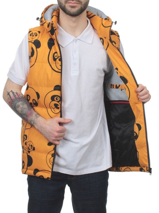 2120 YELLOW Жилет мужской (100 гр. синтепон) - Fashion фото 6