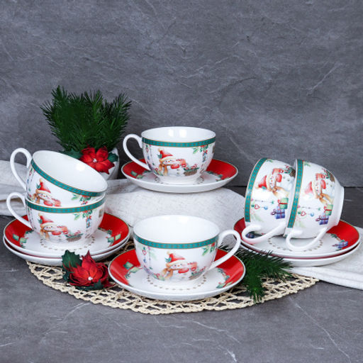 Чайный набор 12 предметов 250 мл / 17-113# /уп 6/ Новогодний АКЦИЯ - Галеонтрейд фото 2