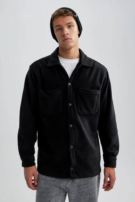 Рубашка Polar с длинным рукавом Relax Fit - Defacto фото 4