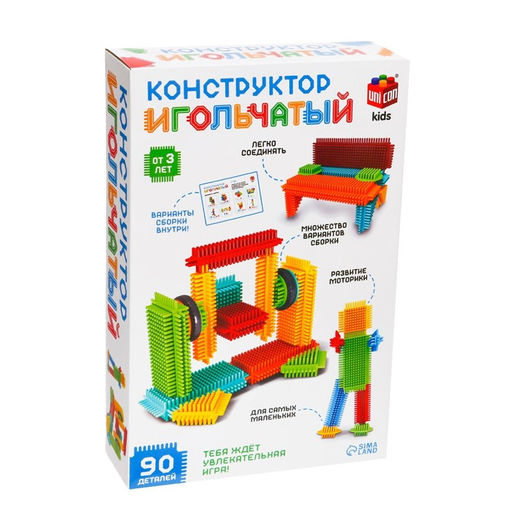 Конструктор игольчатый, 90 деталей - Unicon фото 5