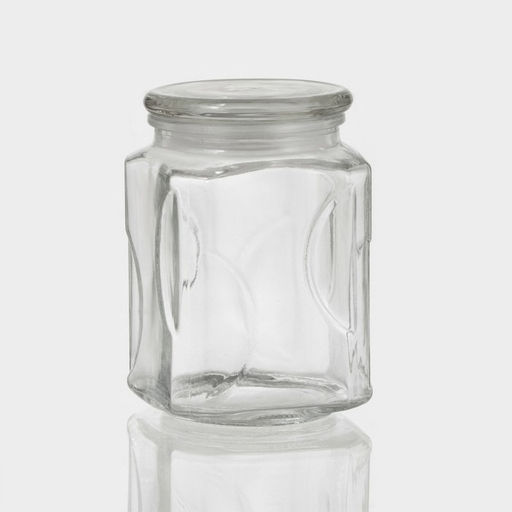 Банка для сыпучих продуктов «Лорд», 750 мл, 9.5×14.5 см, стекло, прозрачная