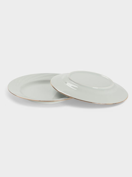 Сервиз столовый Добрушский завод «Голубка», 36 предметов, 4 вида тарелок, фарфор, белый