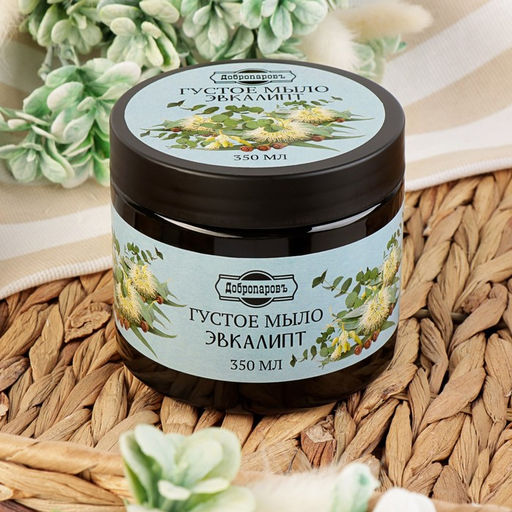 Мыло густое для волос и тела Эвкалипт, банное, Добропаровъ 350 мл  фото 4