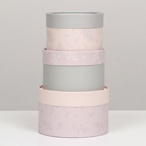 Набор подарочных коробок 3 в 1, завальцованные Пастель, 16?10, 14?9, 13?8.5 см