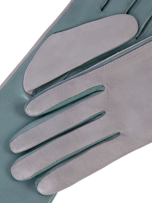 Перчатки женские ш/п F-IS0065 l.grey/greengrey - Eleganzza фото 3