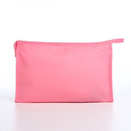 Косметичка на молнии треугольная с рисунком Meow, ярко-розовая - Simaland фото 2