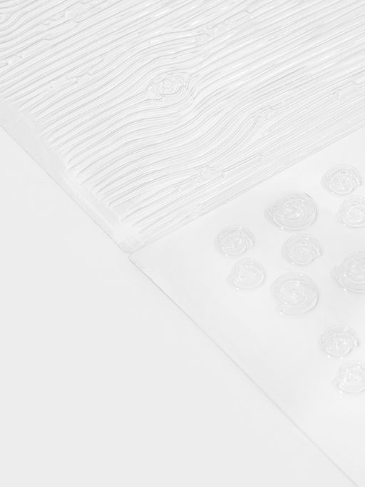 Печати для мастики Доляна «Кирпичи», 4 шт., 30.5×15.5×0.1 см, пластик, прозрачные