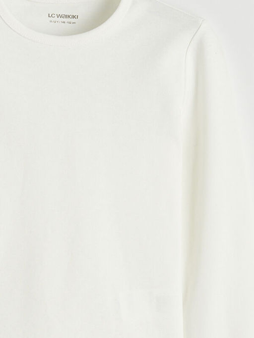 Bisiklet Yaka Basic K?z ?ocuk Ti??rt