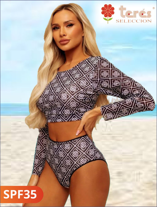 003-1 FS Купальник раздельный пропускающий загар (44-52)