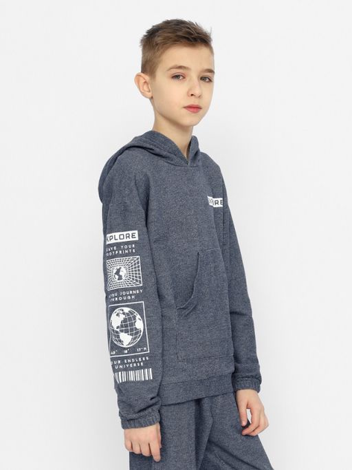 CRB wear/CSJB 63479-41-355 Толстовка для мальчика,темно-синий/Ex.Cherubino  фото 2