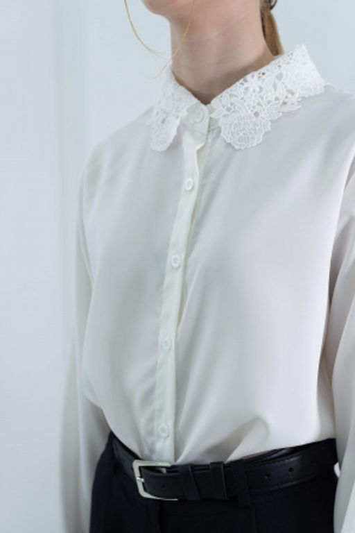 Блузка Эва (молочный) - Nadi bordo фото 9