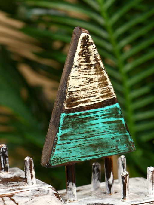 Сувенир «Кораблик», 16×6×17 см, дерево, коричнево-зелёный