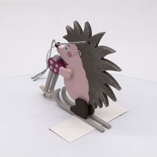 Елочные игрушки - Ежик на лыжах 490-1 - Idh фото 3