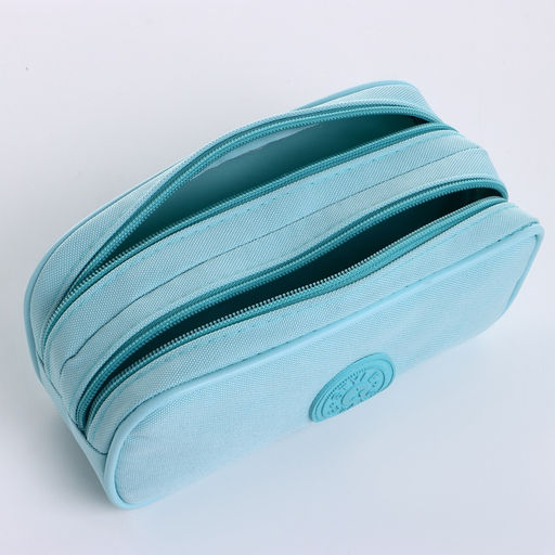 Косметичка-пенал на молнии с отделами, Звезда, голубая - Simaland фото 3