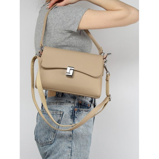 Сумка женская искусственная кожа YDR-2660, 1отд+карм/перег, плечевой ремень, бежевый SALE 259700 - Adelia фото 5